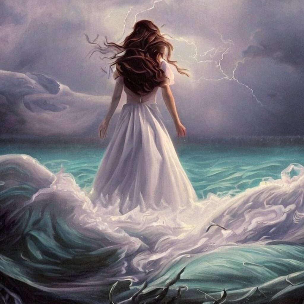 Prinzessin am Strand - Bild